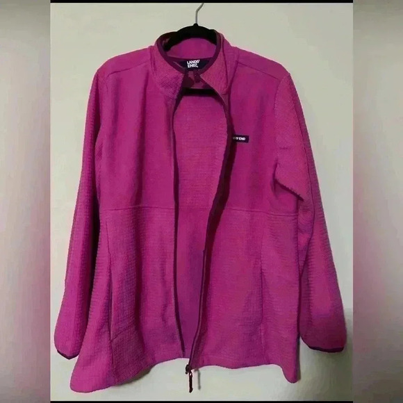 Lands' End Jackets & Blazers - Lands End Fleece Full Zip Jacket Womens Size XXL